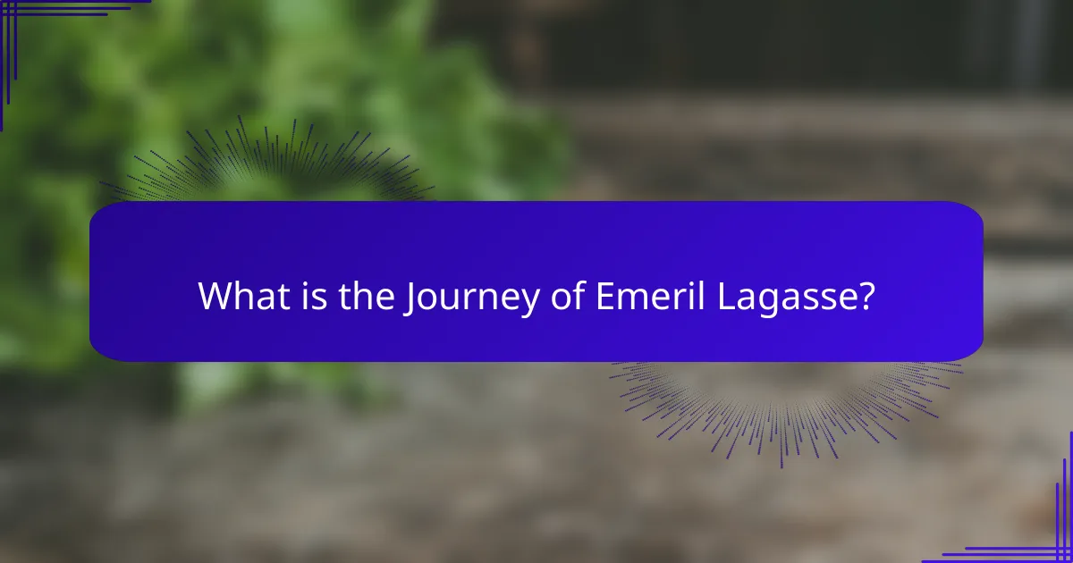 What is the Journey of Emeril Lagasse?